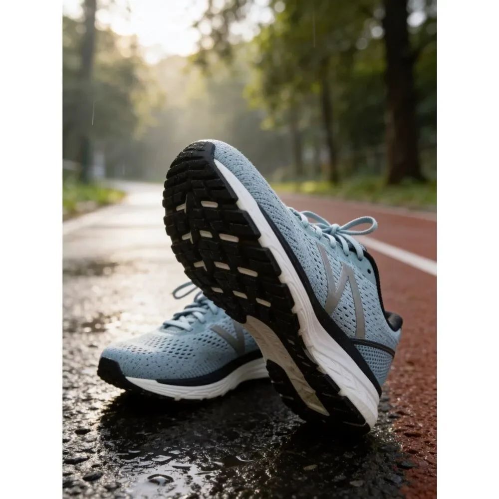 New Balance Women's Light Blue Lace-Up Running Shoes size 10